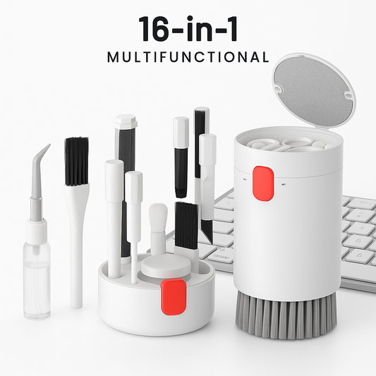 Multi-function Cleaning Brush Set Camera Keyboard Cleaning Brush Screen Spray Cleaner Cleaning Kit for earbuds Phone Monitor