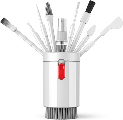 Multi-function Cleaning Brush Set Camera Keyboard Cleaning Brush Screen Spray Cleaner Cleaning Kit for earbuds Phone Monitor