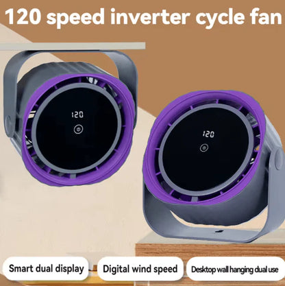 Bladeless Desk Fan with Digital Display with Free Neck Fan!