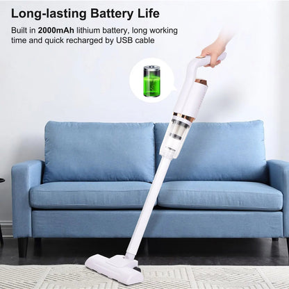 Electric Handheld 3-in-1 Vacuum Cleaner Wireless Sweeper 8500Pa Powerful Cordless Home Car Remove Mites Floor Dust Cleaner