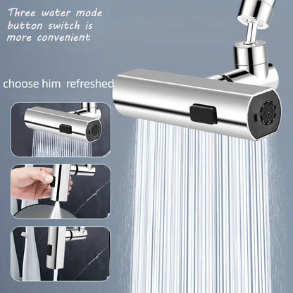 Kitchen Faucet Waterfall Outlet Splash Proof Universal Rotating Bubbler Multifunctional Water Nozzle Extension Kitchen Gadgets