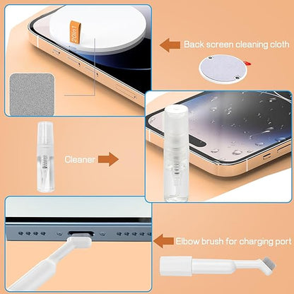 Multi-function Cleaning Brush Set Camera Keyboard Cleaning Brush Screen Spray Cleaner Cleaning Kit for earbuds Phone Monitor