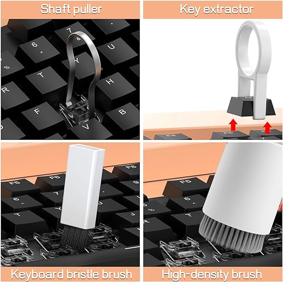 Multi-function Cleaning Brush Set Camera Keyboard Cleaning Brush Screen Spray Cleaner Cleaning Kit for earbuds Phone Monitor