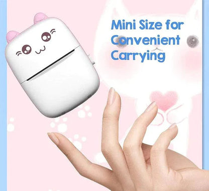 Portable Mini Pocket Printer BT Thermal Printer Pink Color