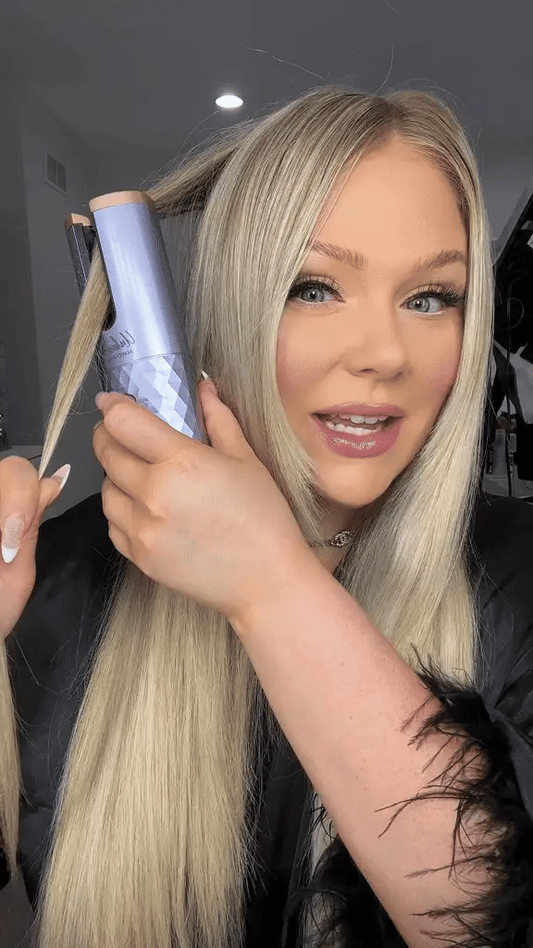 Cordless Automatc Curler With Free Smooth Hair Straightener
